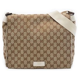Bolsa transversal Gucci em lona GG bege Bege