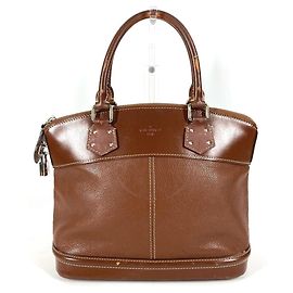 Sac cabas Louis Vuitton Suhali Lockit PM Marron
