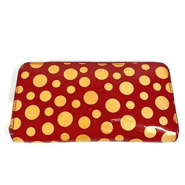 Cartera Zippy Louis Vuitton Vernis Dot Infinity Blanco Roja