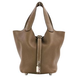 Hermès Hermes Picotin Lock PM Handbag Taupe