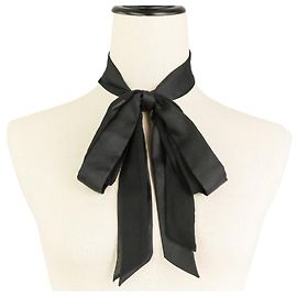 Fiocco a nastro in seta Chanel Coco Mark Nero