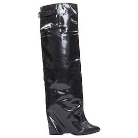 Givenchy Runway Shark Lock foldover boots Black