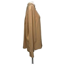 Stella Mc Cartney Camicetta Stella McCartney con collo mandarino in seta beige Beige