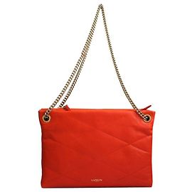 Lanvin Bolsa tiracolo Trio Chain com matelassê acolchoado vermelho Vermelho