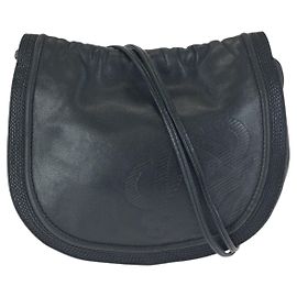 Borsa a tracolla in pelle Anagram Loewe Nero