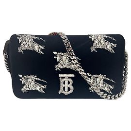 Burberry Piccola borsa a tracolla Crystal Roller Nero