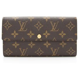 Louis Vuitton Vintage Monogram Canvas Sarah Wallet Brown