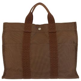 Hermès Bolsa Tote Hermes Herline marrom Marrom