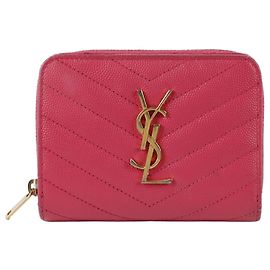 Saint Laurent Portefeuille Compact House Around Rose