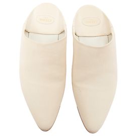 Céline Babouche de cuero Celine Janco Amarillo