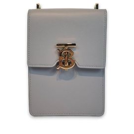 Burberry Sac à bandoulière Robin en cuir Gris