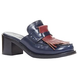 Mules brogues con frange Beckshill Runway Burberry Nero