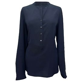 Stella Mc Cartney Camicia a maniche lunghe Stella McCartney in seta blu navy Blu Blu navy