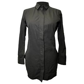 Camisa de botones Jil Sander en algodón negro Otro Impresión de pitón