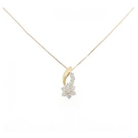 Autre Marque Collier en diamant Au750 Doré