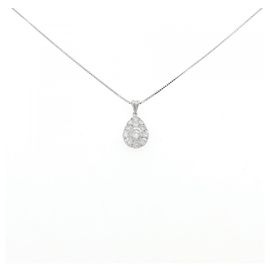 Autre Marque Colar de Diamante PT900 PT850 Prata