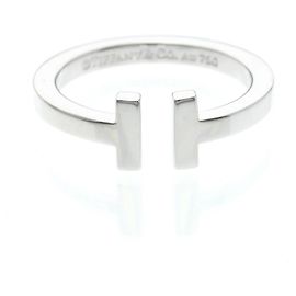 Tiffany & Co. T Square 18K Weißgold Silber