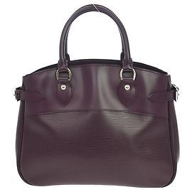 Tote Louis Vuitton Passy em couro Epi PM Roxo