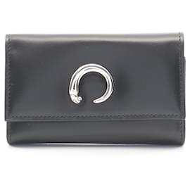 Cartier Panthère Black Leather Key Case Black