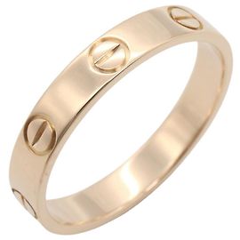 Bague Mini Love de Cartier en or rose 18K Doré