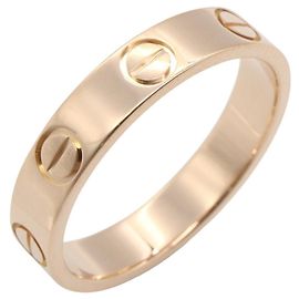 Bague Mini Love de Cartier en or rose 18K Doré