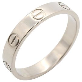 Cartier Mini Love Ring in 18K White Gold Golden