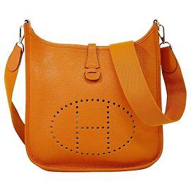 Hermès Hermes Evelyne Bag Gen III Clemence PM Orange