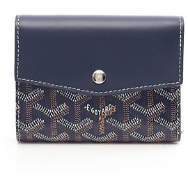 Cartera tríptico Goyard Saint Gabrielle Multicolor Azul marino