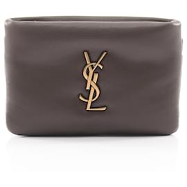 Porta-moedas Khaki Yves Saint Laurent Caqui