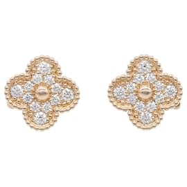 Brincos Vintage Alhambra Diamond Van Cleef & Arpels Dourado Outro