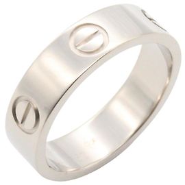 Cartier Love Ring in 18K White Gold Golden