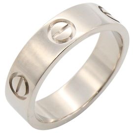 Cartier Love Ring in 18K White Gold Golden