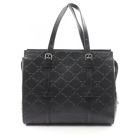 Gucci GG Embossed Tote Bag Black