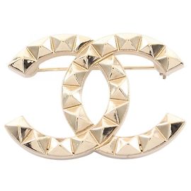 Spilla Chanel Coco Mark placcata oro D'oro