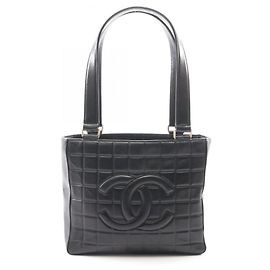 Sac cabas Chanel Black Chocolate Bar Noir