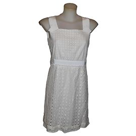 Vestido de encaje blanco Elie Tahari Blanco