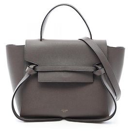 Céline Bolsa 2-Way Celine Belt Bag Micro Marrom