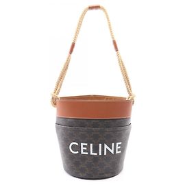 Céline Sac seau Triomphe Celine Marron Noir