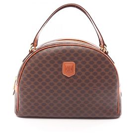 Céline Celine Macadam Handbag Brown
