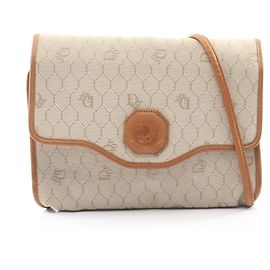 Borsa a tracolla Christian Dior Dior Honeycomb Marrone Beige
