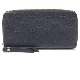 Louis Vuitton Monogram Empreinte Long Wallet Black