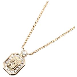 Collier Harry Winston HW Logo Diamond Doré Autre
