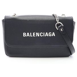 Balenciaga Everyday Wallet Chain Shoulder Bag Black
