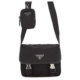 Prada Black Re-Nylon Shoulder Bag Black