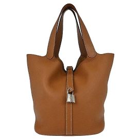 Hermès Hermes Picotin Lock Clemence GM Doré