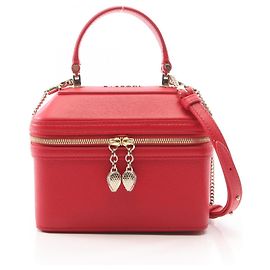 Bulgari Bvlgari Serpenti Schmuckkästchen und Handtasche Rot