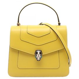 Bulgari Bvlgari Serpenti Forever Handtasche mit Tragegriff Gelb