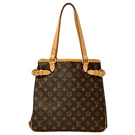 Louis Vuitton Batignolles Vertical Tote Braun Monogramm