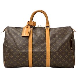 Bolso Boston Louis Vuitton Castaño Monograma