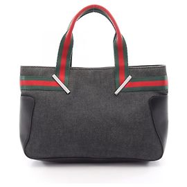 Borsa Gucci Sherry Line Nero Rosso Verde